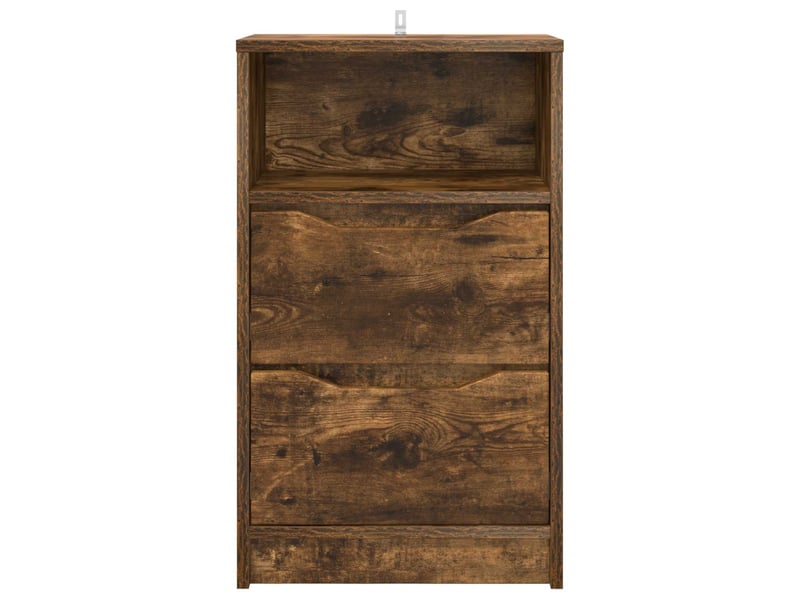  Tables de chevet - cabinet de chevet - table de nuit 2 pièces chêne fumé 40 x 30 x 467 cm  - Conforama E