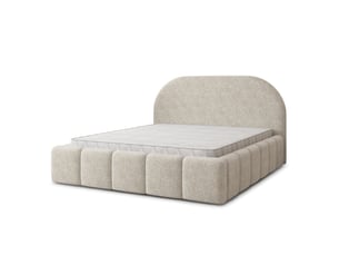 Lit coffre 160x200 cm MASSENO   coloris beige