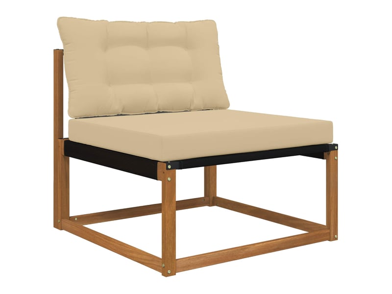  Coussin de canapé d'extérieur, coussin de chaise polyester beige 80 x 68,5 cm cf54025  - Conforama C