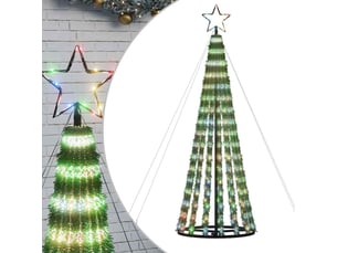 Sapin de noël - arbre de noël à led 275 led colorées 180 cm