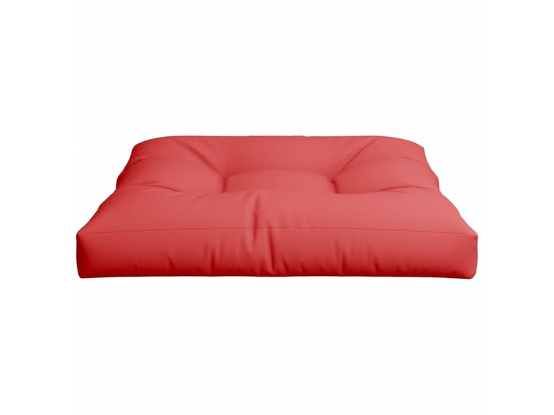  Coussin de palette, coussin de chaise, coussin de canapé rouge 70x70x12 cm tissu cf55444  - Conforama E