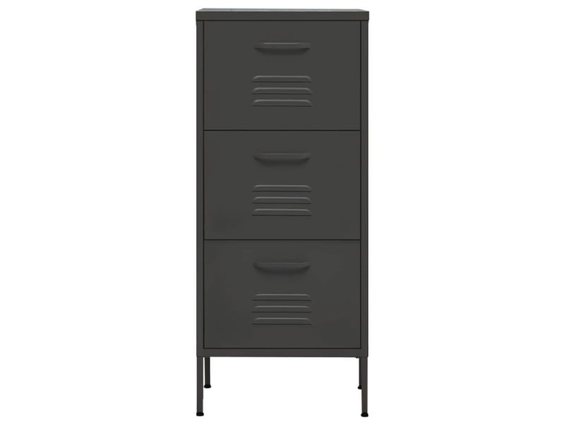  Armoire de rangement, rangement bureau anthracite 42,5x35x101,5 cm acier shl1708  - Conforama C