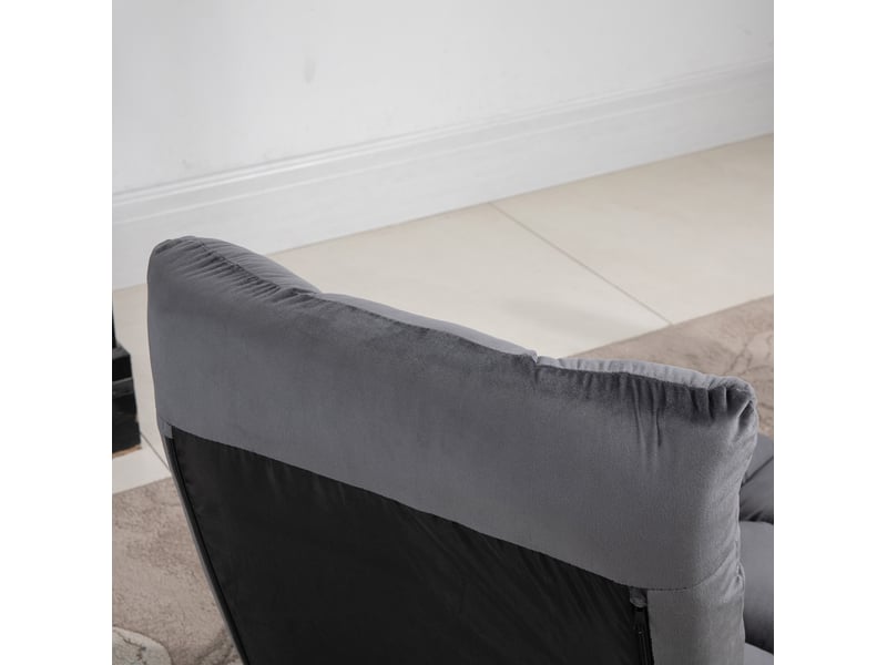  Fauteuil de sol convertible 55x71x53,5 cm 13 positions — gris foncé  - Conforama C