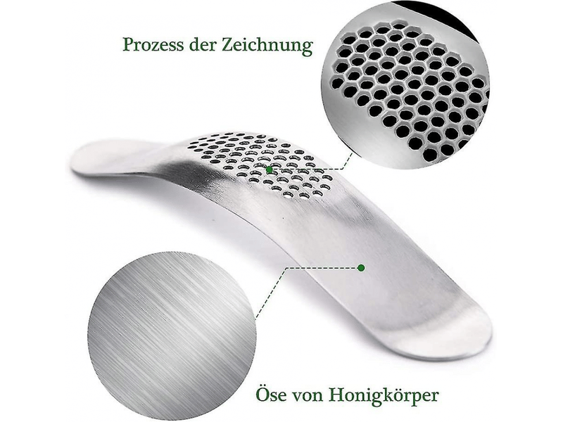 Presse-ail en acier inoxydable 304, ustensile de cuisine portable pour chefs, facile à nettoyer, passe au lave-vaisselle - Conforama C