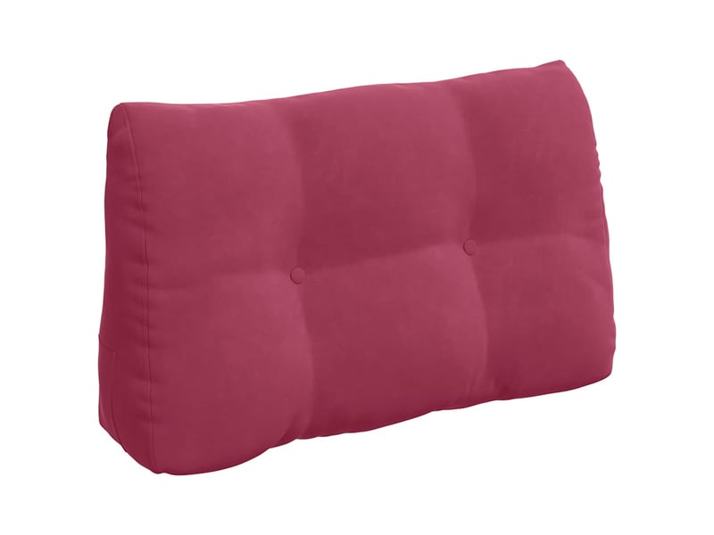  Coussin de dos, coussin de dossier bordeaux 80 x 24 x 50 cm velours cf54607  - Conforama A