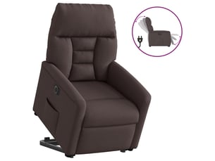 Fauteuil convertible VIDAXL Tissu marron