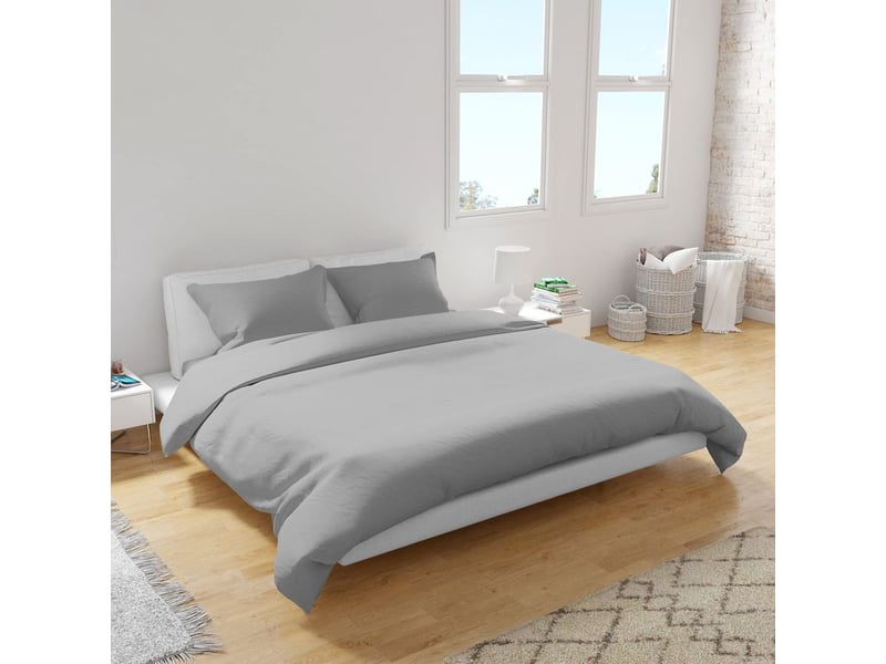  Juego de funda nordica  microfibra de poliester suave - juego de funda edredónes, bajera y funda de almohada cama 90, 135, 150  - Conforama B