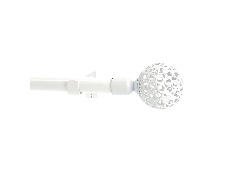  Kit de tringle extensible en métal avec embouts sphériques  d1916 mm 160-300 cm  - Conforama B