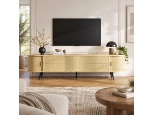 Meuble tv coloris naturel 180 cm OKMYHOME