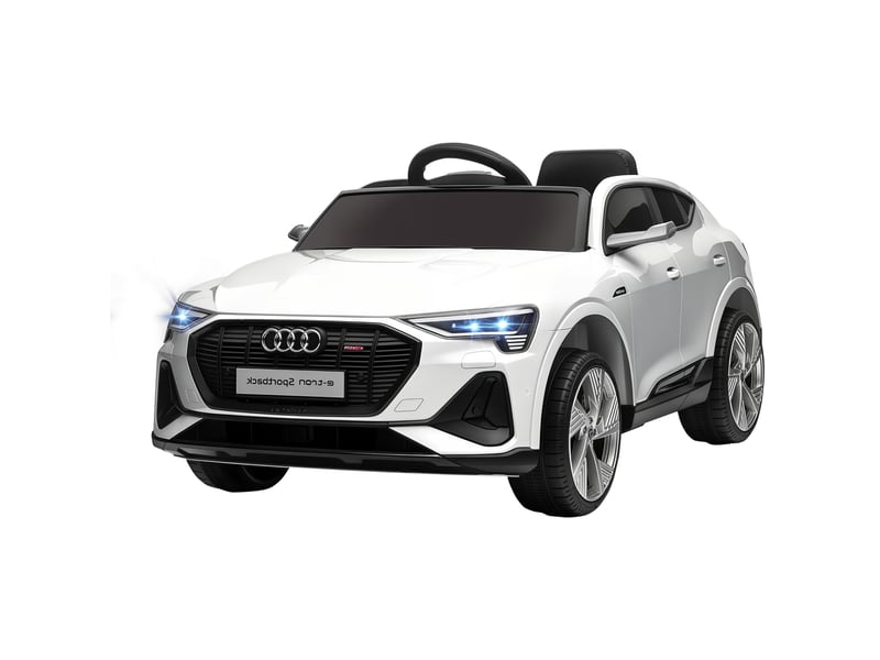  Voiture électrique audi e-tron sportback sous licence, 12 v, 5 kmh, télécommande 2,4g, led, musique, klaxon, usb mp3  - Conforama A
