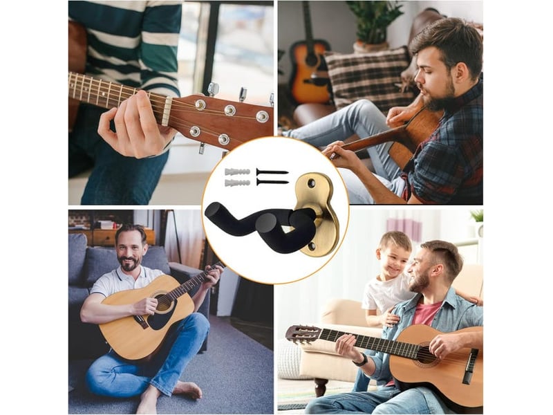Crochets muraux supports muraux en bronze pour guitare – sûrs et élégants, adaptés aux basses, guitares électriques et guitares acoustiques, lot de 4, orange - hrc0004740ly HRC0004740LY - Conforama C