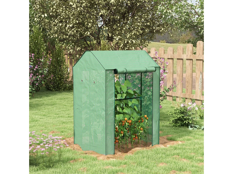  Serrechâssis froid, résistant aux intempéries, porte enroulable, 100 cm x 80 cm x 150 cm, vert  - Conforama C