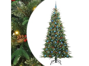 Sapin de noël - arbre de noël artificiel à branches articulées vert 240 cm