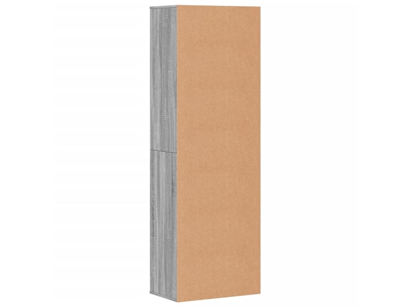  Buffet haut - bahut - meuble de rangement sonoma gris 60x35x180 cm bois d'ingénierie  - Conforama E
