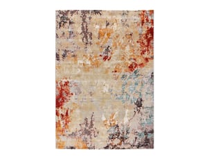 Tapis atticgo eider multicolore rectangulaire - polypropylène face, jute dos