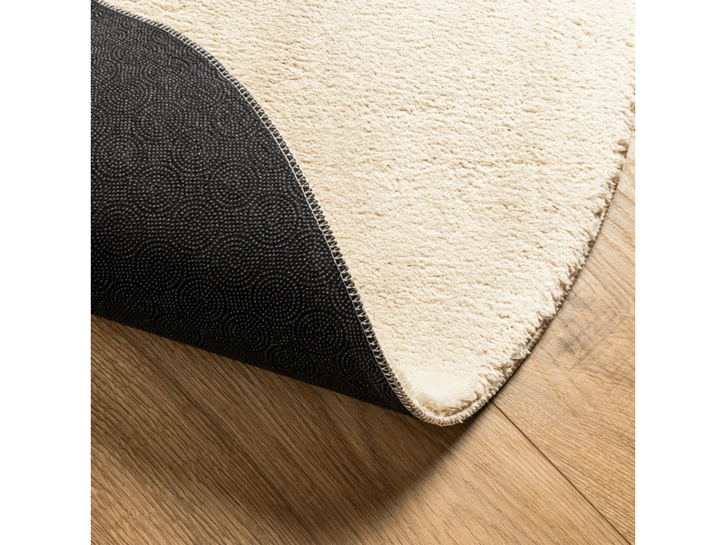  Tapis à poils courts doux et lavable crème ø 100 cm - comfortxl 375047 - Conforama D