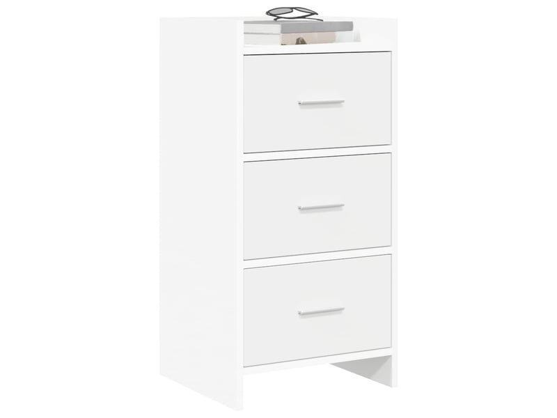  Buffet - bahut - meuble de rangement blanc 40 x 36 x 80 cm bois d'ingénierie  - Conforama C