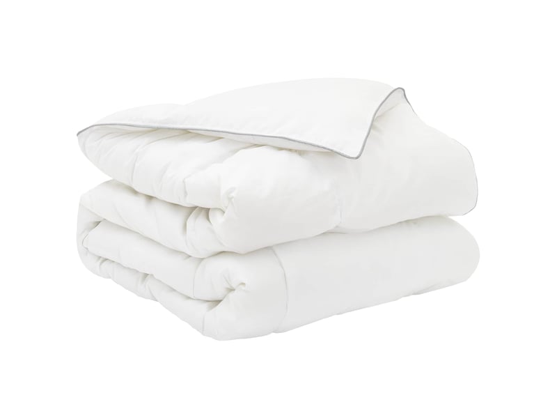  Ensemble de duvet 2 pcs - couette 135 x 200 cm toutes saisons bambou blanc  - Conforama A