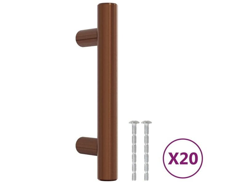  Tirant d'armoire vidaxl, 64 mm, marron  - Conforama C