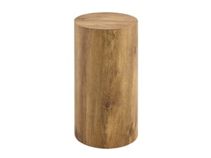Table basse rond(e) coloris marron MEUBLIV - 30 cmx30 cm