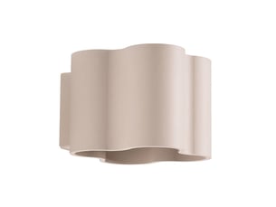 Applique ovio taupe g9 aluminium moderne 10x12x14.5cm