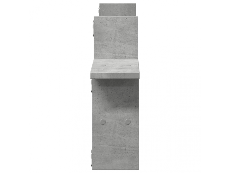Étagères murales 2 pcs gris béton 38x12x38 cm bois d'ingénierie- comfortxl - Conforama E