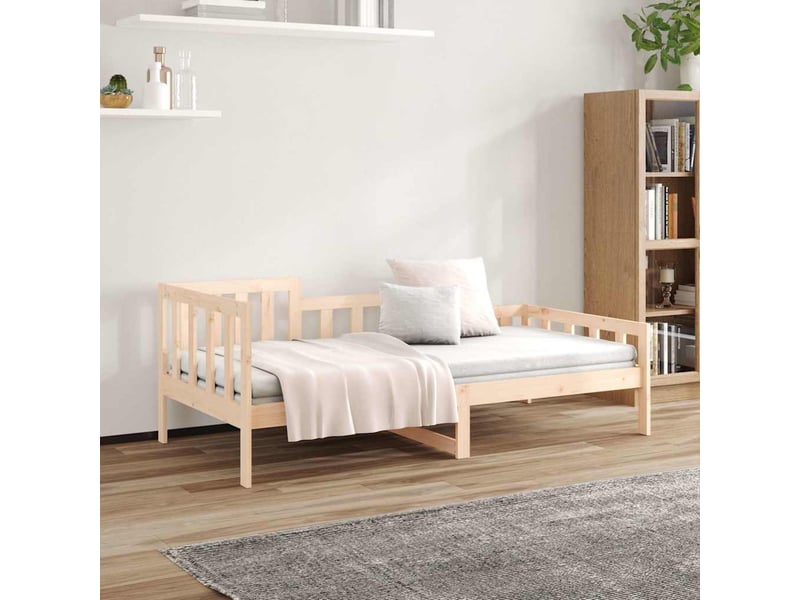  Lit simple- lit adulte -  lit de jour sans matelas 90x190 cm bois de pin massif  - Conforama C