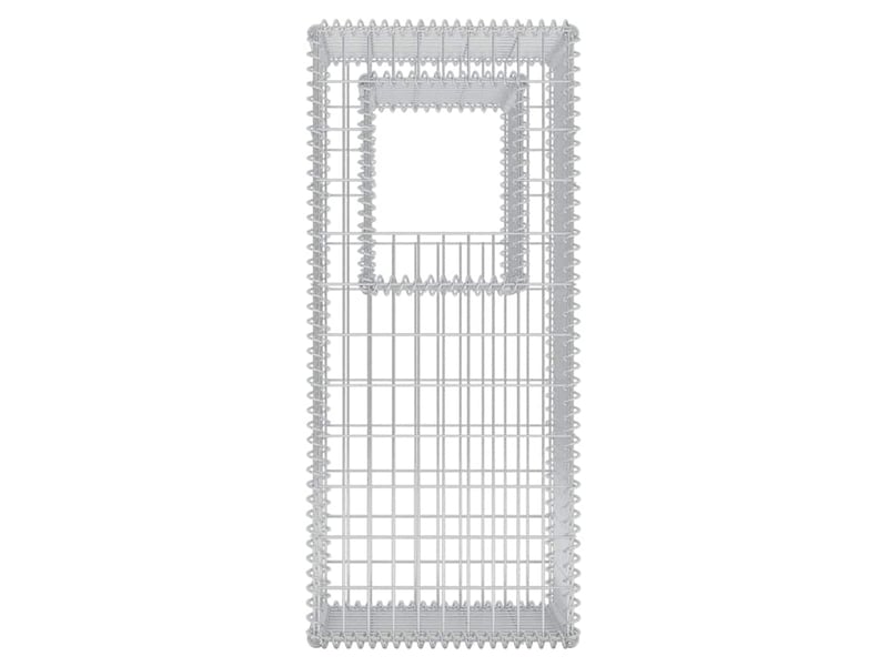  Jardinière - bac à fleurspoteau de panier gabion 2 pcs acier 50x50x120 cm  - Conforama E