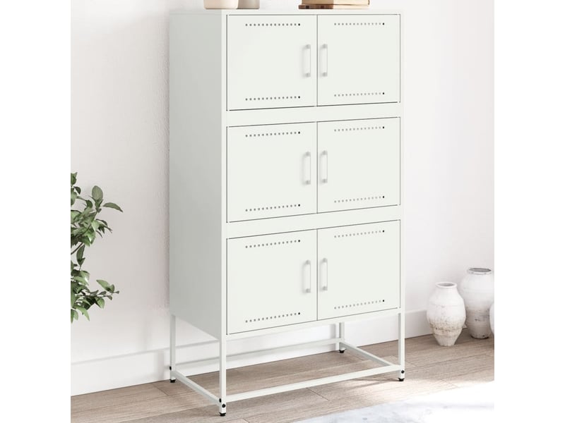  Buffet - bahut - meuble de rangement rose 68,5x38,5x123,5 cm acier  - Conforama B