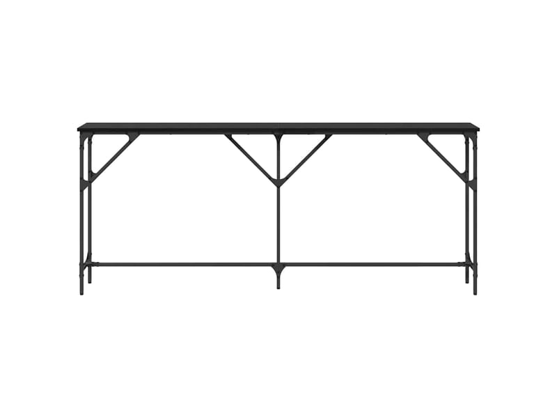  Table console - table d'appoint - table d' entrée chêne noir 180 x 23 x 75 cm  - Conforama E