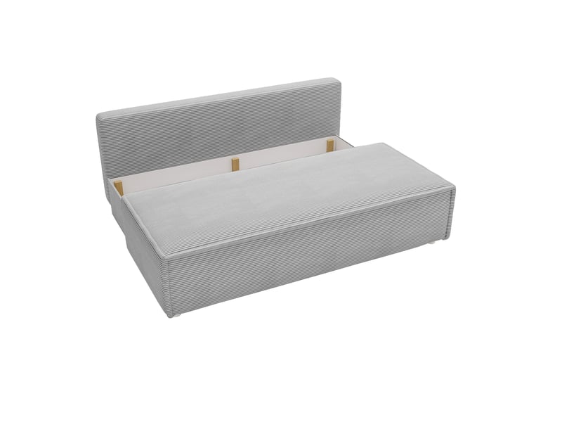  Canapé luna avec fonction couchage, couleur gris clair  - Conforama D
