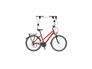 Support vélo plafond en métal avec corde 70 x 7 x 30 cm