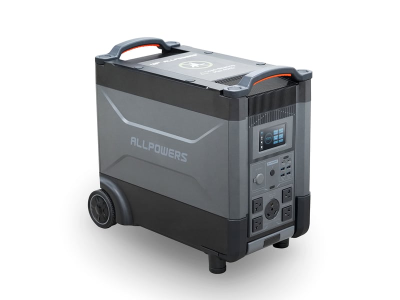  Station électrique portable r4000 v2 2880wh 4000w, batterie lifepo4, solaire mppt 2000w, ups, wifi  - Conforama D
