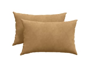 Lot de 2 coussins de canapé, coussins décoratifs marron 60 x 40 cm cf59128