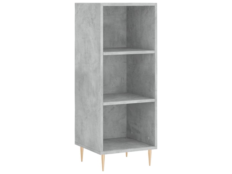  Buffet haut - bahut - meuble de rangement gris béton 34,5x34x180 cm bois d'ingénierie  - Conforama E
