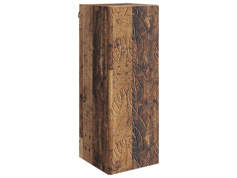  Armoire murale salon 33x34,5x90cm bois d'ingénierie bois ancien shl249  - Conforama A