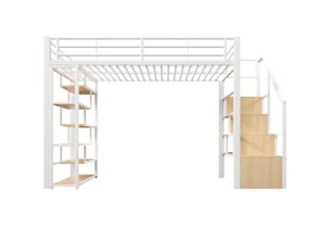 Lit mezzanine 140x200 cm BGSRYAO   coloris blanc