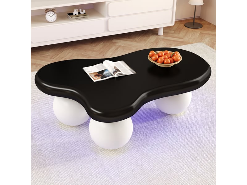  Table basse, led 16 couleurs, design nuage, design moderne et fonctionnel pour salon  - Conforama D