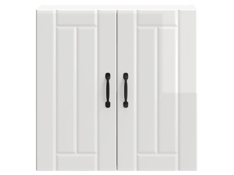  Armoire murale de cuisine lucca blanc brillant bois ingénierie shl3779  - Conforama E