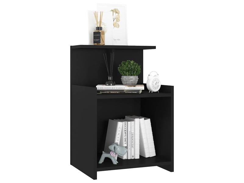  Table de chevet - cabinet de chevet - table de nuit noir 40x35x60 cm aggloméré  - Conforama D