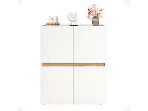 Buffet 4 porte(s)   PANGIVO N880P50517677W - 90 cm coloris bicolore 