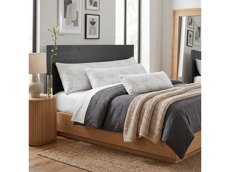  Traversin moelleux 100% plume de canard - 150 x 35 cm - housse bambou - collection confort C06-TRP05 150/40 - Conforama B