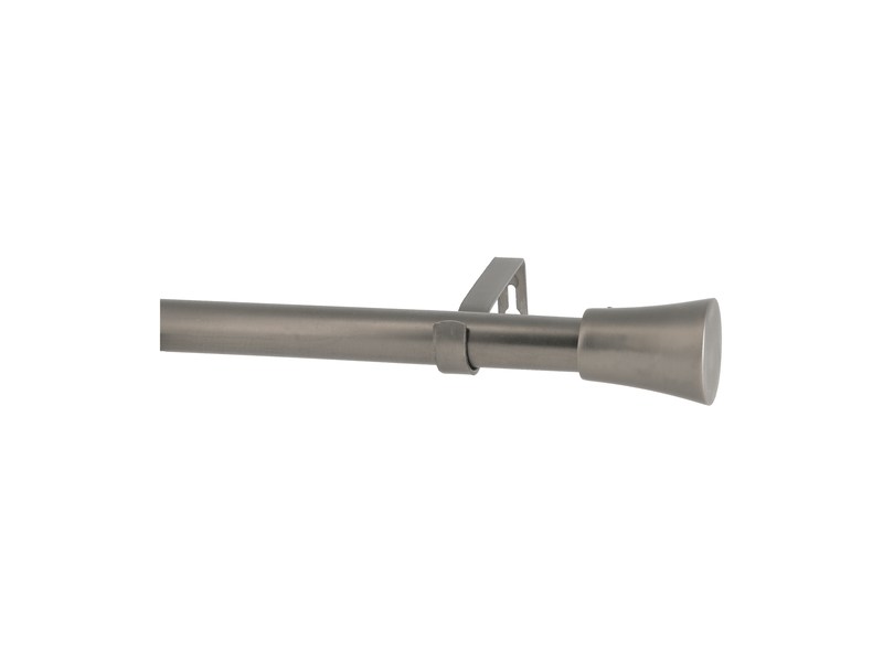  Kit tringle à rideaux extensible d2825 à pommeaux en métal 120-210 cm  - Conforama C
