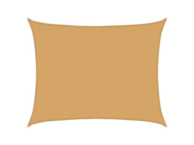  Voile d'ombrage - voile d'ombre - voile parasol 160 gm² rectangulaire sable 6x7 m pehd  - Conforama A
