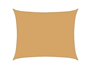 Voile d'ombrage - voile d'ombre - voile parasol 160 gm² rectangulaire sable 6x7 m pehd