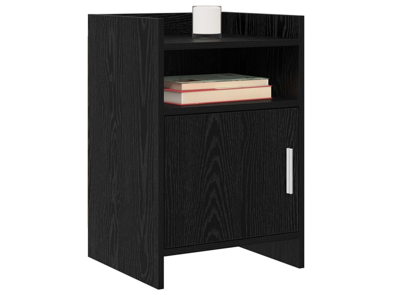  Tables de chevet - cabinet de chevet - table de nuit 2 pc chêne noir 40 x 36 x 60 cm  - Conforama B