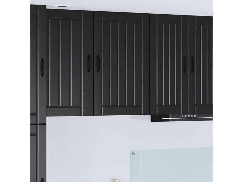  Meuble mural de cuisine, armoire de cuisine noir 50x31x80cm bois d'ingénierie shl2355  - Conforama B