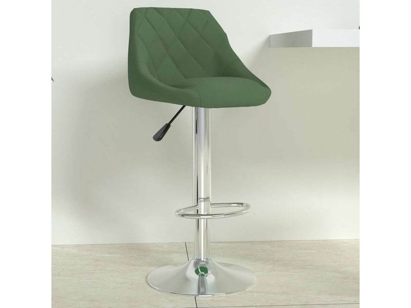  Tabouret de bar, chaise de bar vert foncé velours shl63339  - Conforama B