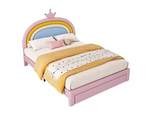 Lit 2 places 140x200 cm Morn Vibe coloris rose