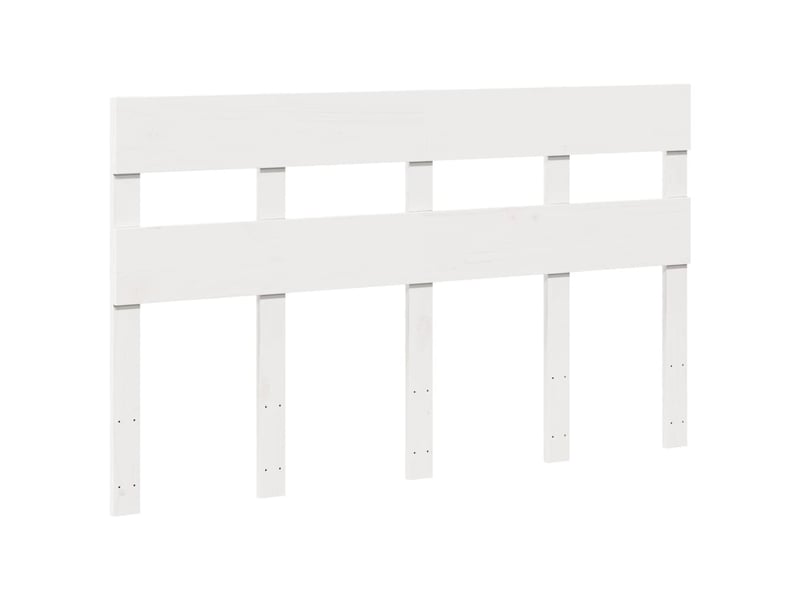  Lit double- lit adulte -  cadre de lit sans matelas blanc 120x190 cm bois de pin massif  - Conforama D